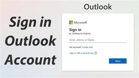 outlook login my account